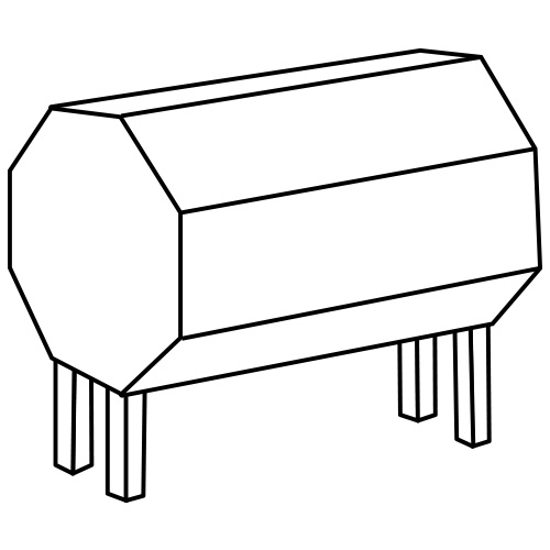 Serbatoio ottagonale